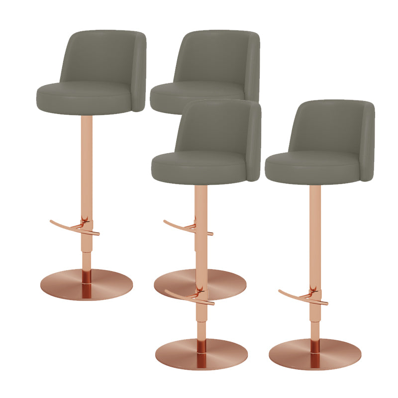 Glam Bar Stool Adjustable Height Counter Stool for Bristol with Swivel