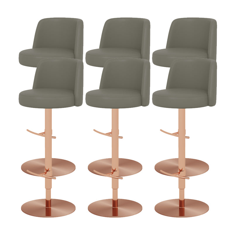 Glam Bar Stool Adjustable Height Counter Stool for Bristol with Swivel