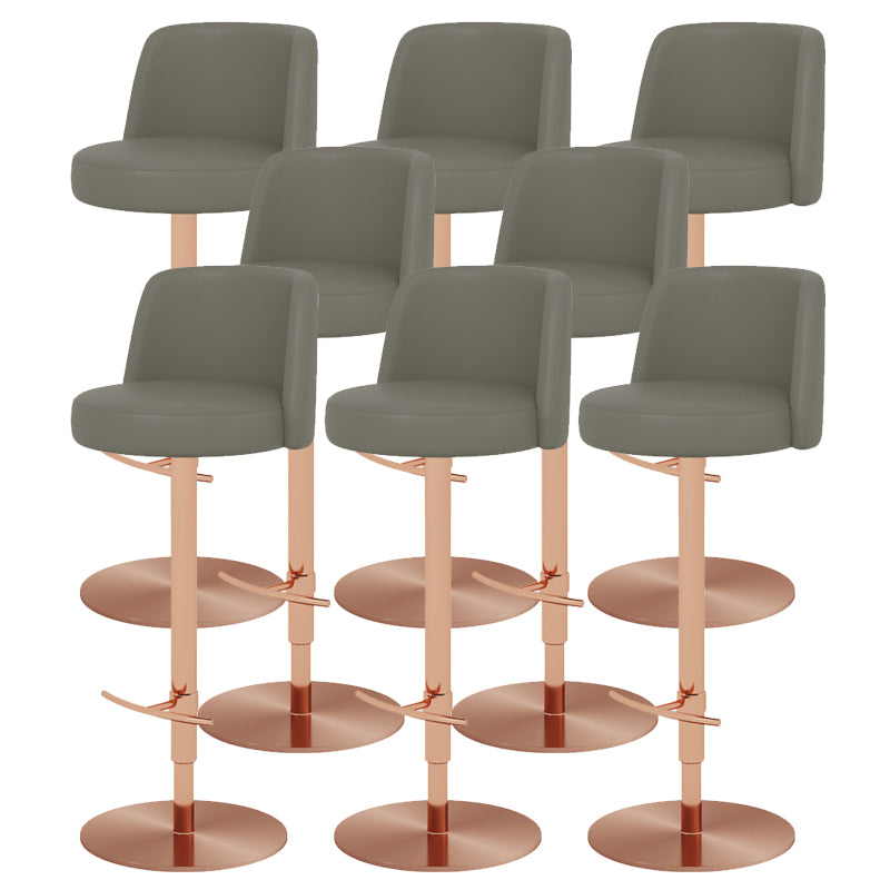 Glam Bar Stool Adjustable Height Counter Stool for Bristol with Swivel