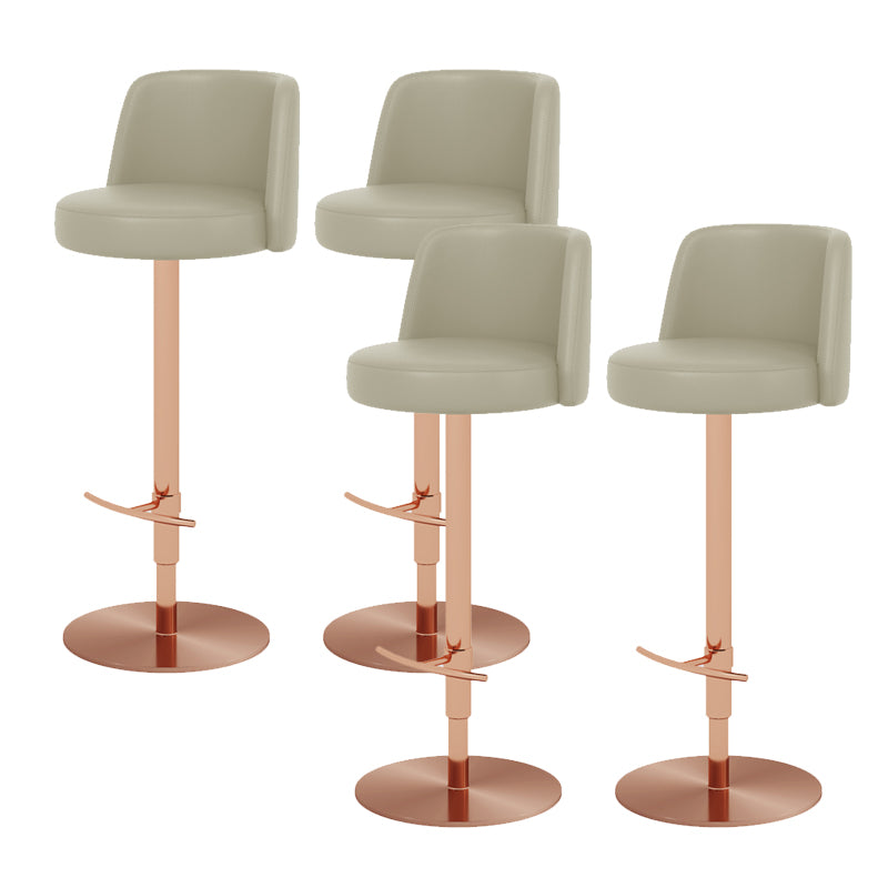 Glam Bar Stool Adjustable Height Counter Stool for Bristol with Swivel