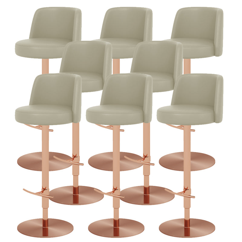 Glam Bar Stool Adjustable Height Counter Stool for Bristol with Swivel