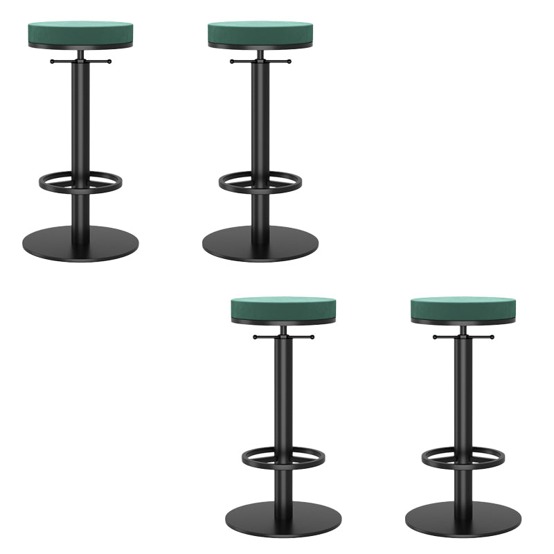 Modern Adjustable Height Bar Stools Matte Finish Indoor Stools