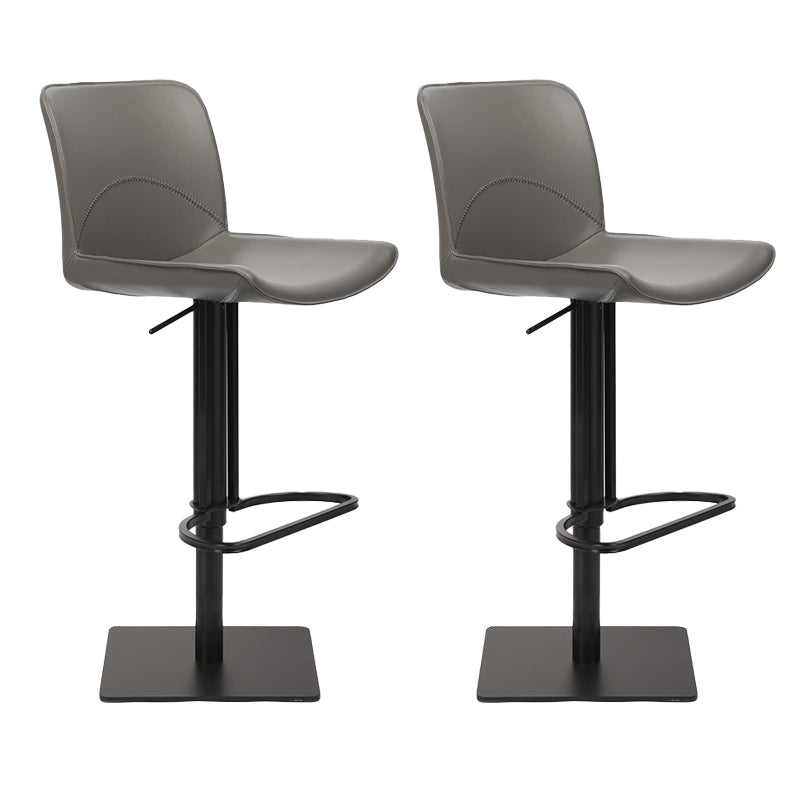 Industrial Bar Stool Leather Adjustable Counter Stool for Bristol