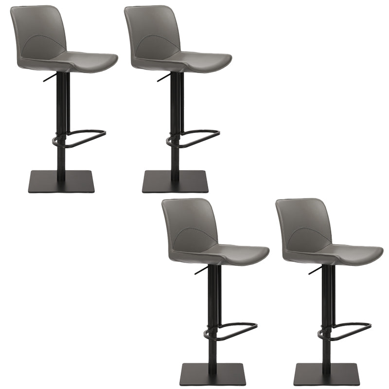 Industrial Bar Stool Leather Adjustable Counter Stool for Bristol