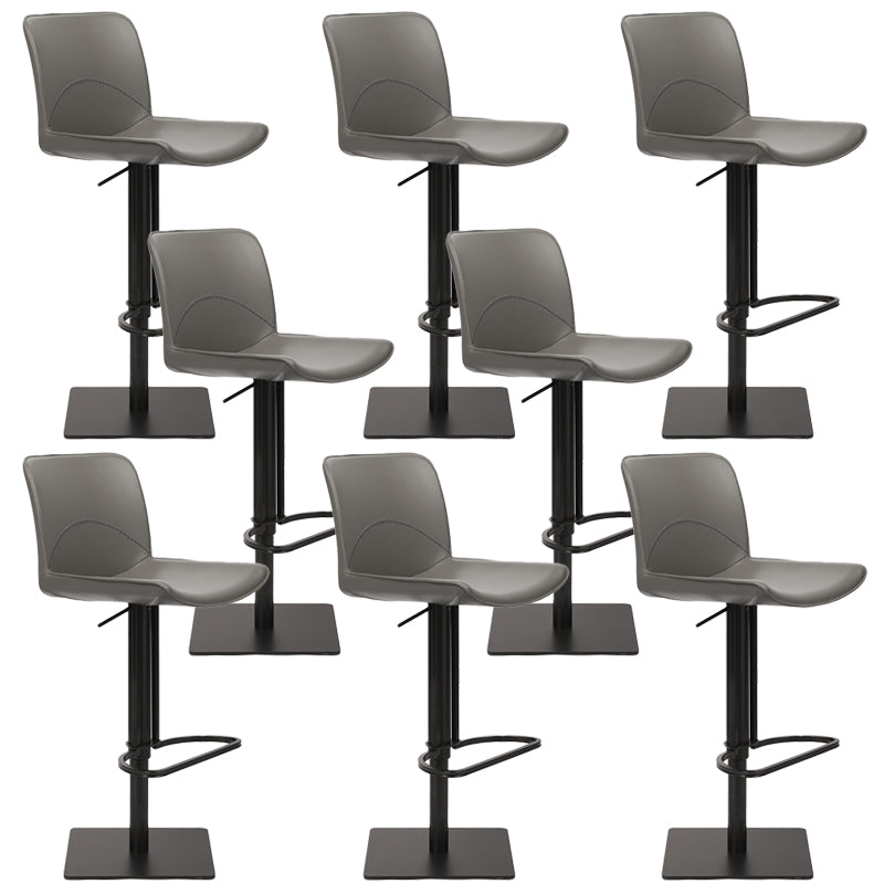 Industrial Bar Stool Leather Adjustable Counter Stool for Bristol