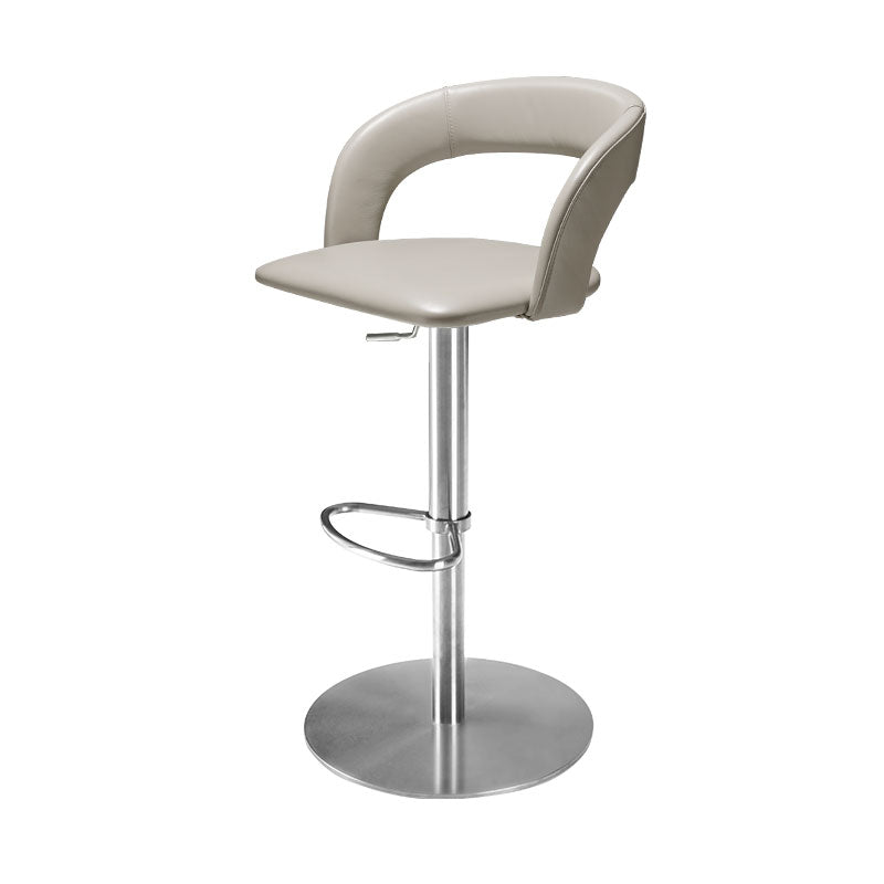 Leather Bar Stool Low Back Counter Stool for Bristol with Swivel