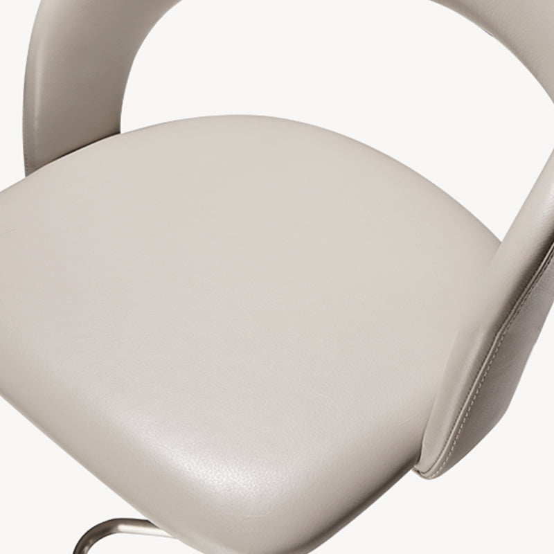 Leather Bar Stool Low Back Counter Stool for Bristol with Swivel