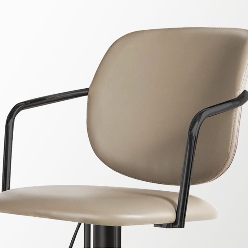 Industrial Leather Bar Stool Adjustable Backrest Counter Stool for Bristol