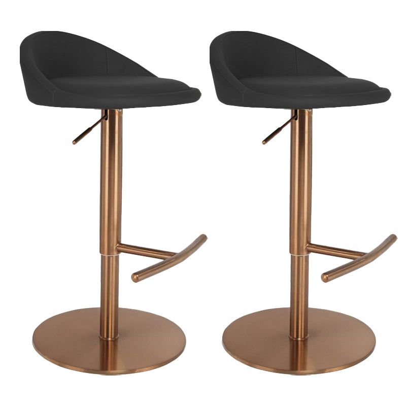 Adjustable Height Bar Stool Contemporary Dining Stool with Footrest