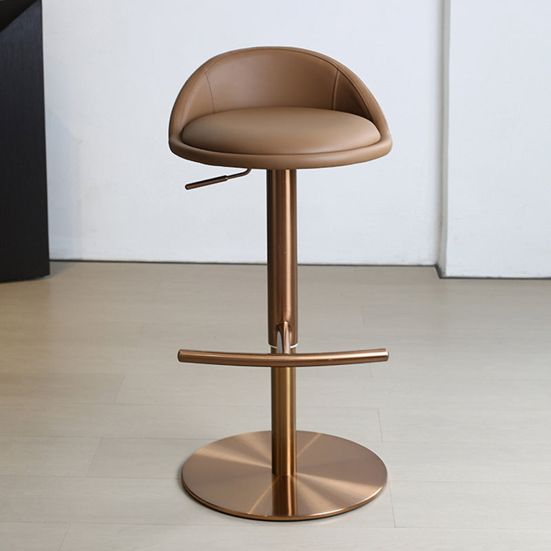 Adjustable Height Bar Stool Contemporary Dining Stool with Footrest