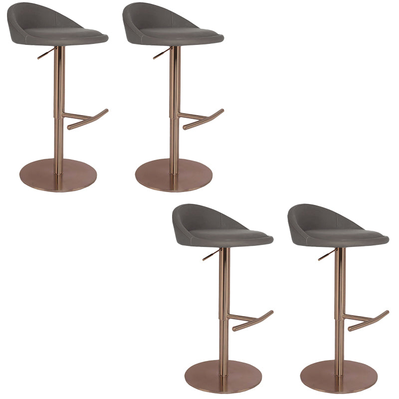 Adjustable Height Bar Stool Contemporary Dining Stool with Footrest