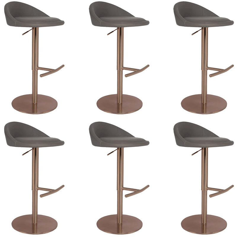 Adjustable Height Bar Stool Contemporary Dining Stool with Footrest