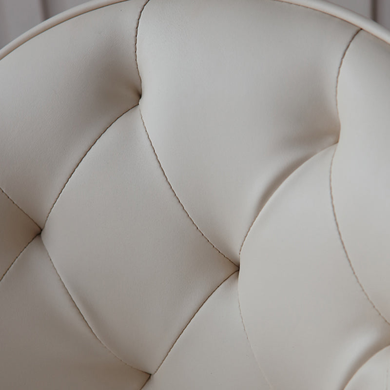 Glam Bar Stool Low Back Upholstered Counter Stool for Bristol