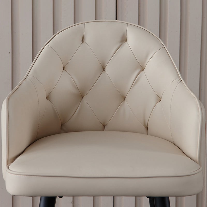 Glam Bar Stool Low Back Upholstered Counter Stool for Bristol