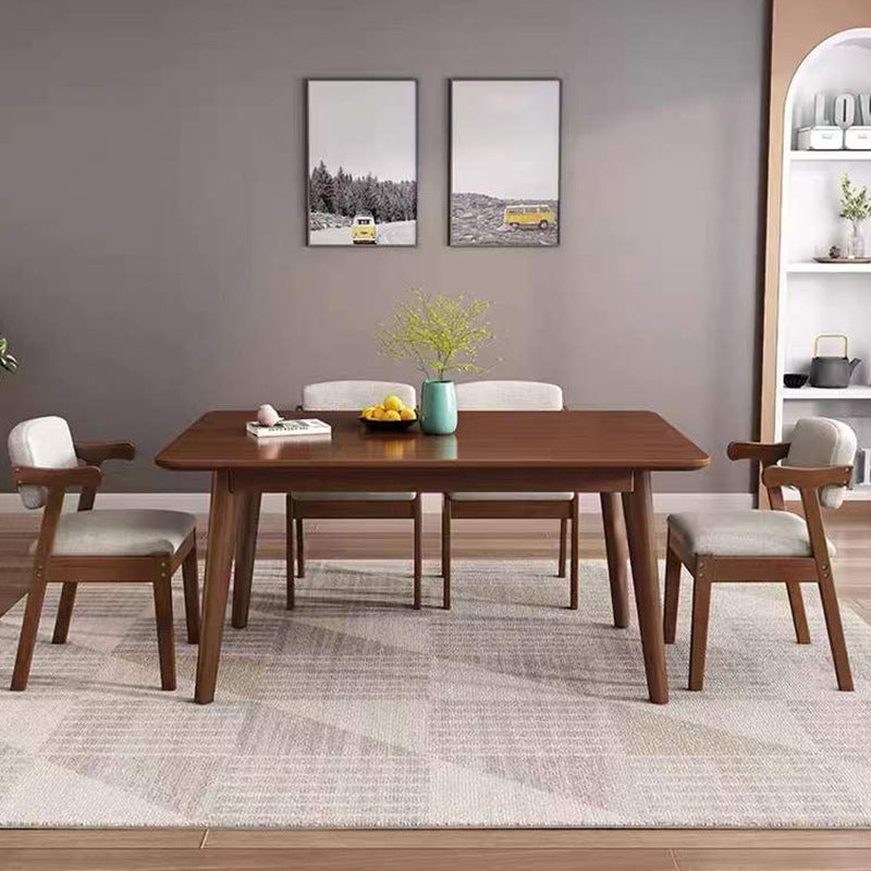 Solid Wood Dining Room Table Modern Dining Table for Kitchen