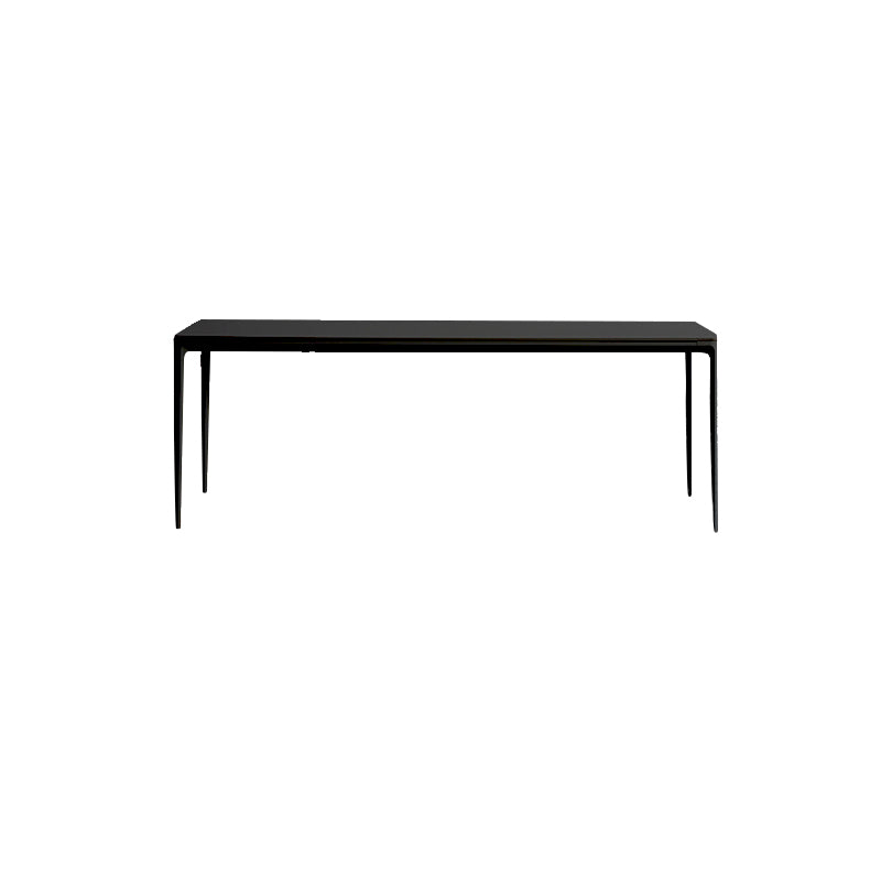 Contemporary Dinette Table Rectangle Stone Dining Room Table for Dining Room