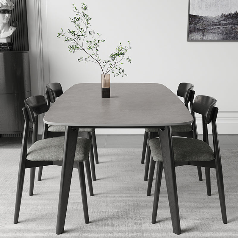 Home Dinner Room Kitchen Table Black Frame Contemporary Dining Table