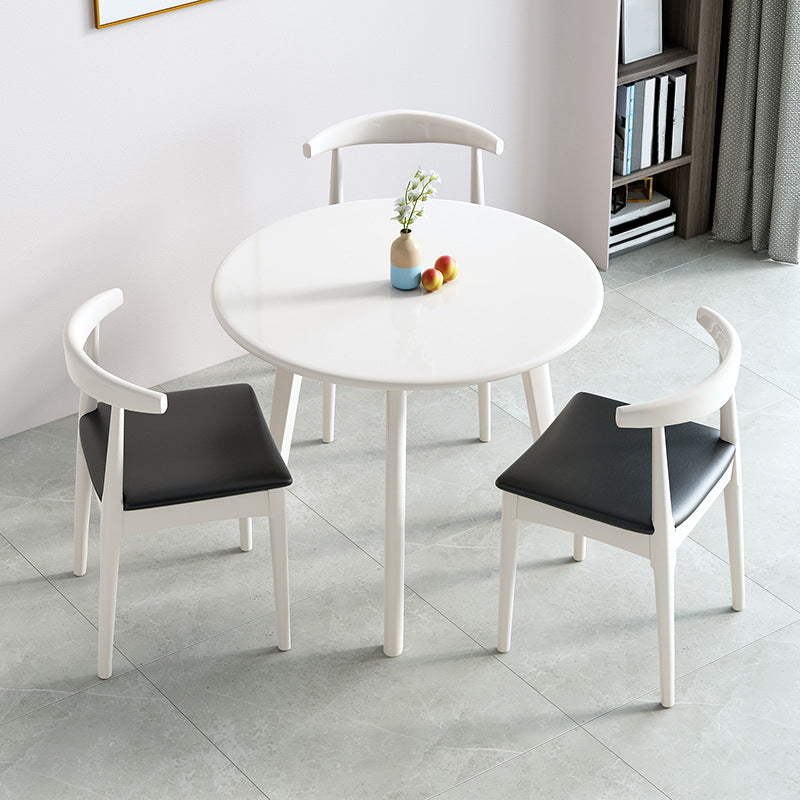 Solid Wood Dining Room Table Round Dining Table for Dining Room