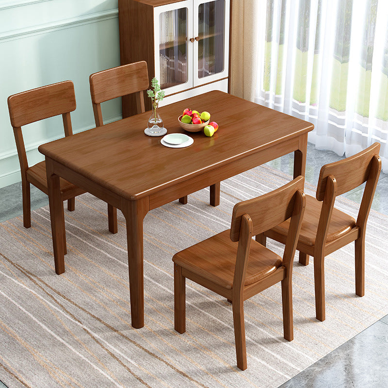 Modern Wood Dining Room Table Rectangle Dining Table for Kitchen
