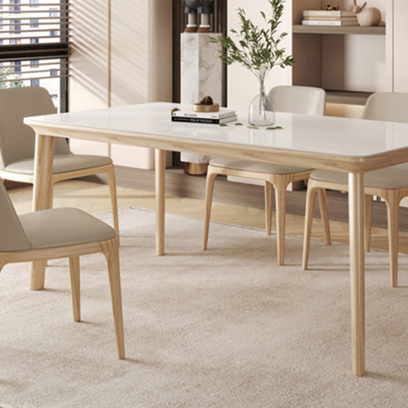 Contemporary Furniture Rectangle Stone Dining Room Table for Kitchen