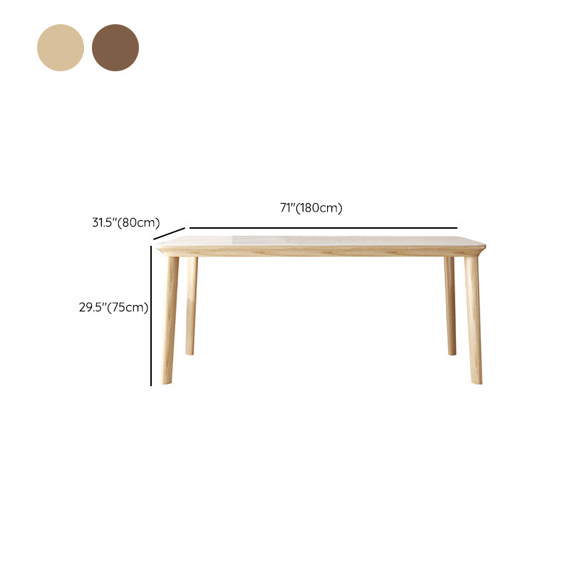 Contemporary Furniture Rectangle Stone Dining Room Table for Kitchen
