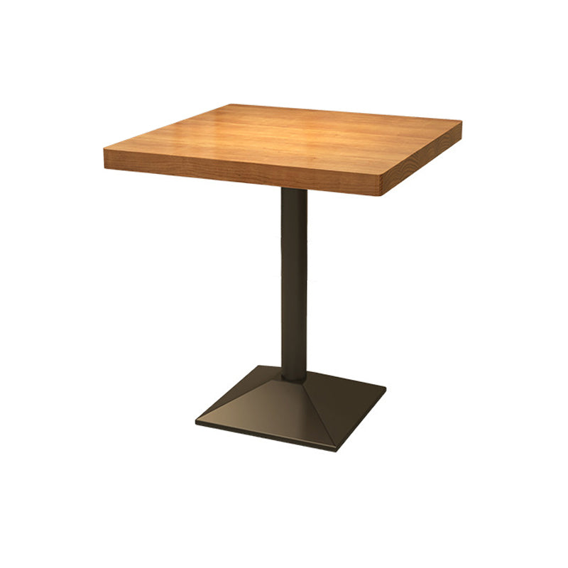 Pedestal Dining Room Table Solid Wood Dining Table for Kitchen