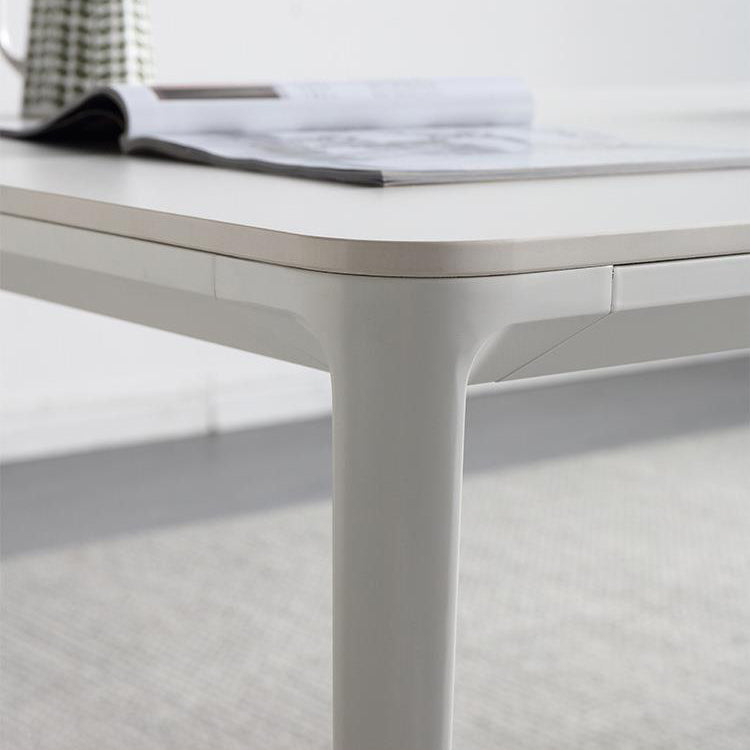 Contemporary 1/4/5/6/7 Pieces Dining Chairs Set Rectangle Stone Furniture in White