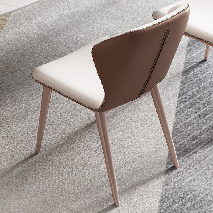 Nordic 1/2/5/7 Pieces Furniture Rectangle Stone Dining Table Set in White