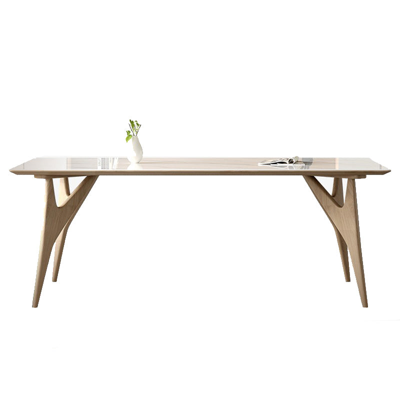 Modern 1/2/5/7 Pieces Dining Chairs Set Stone Rectangle Furniture in White