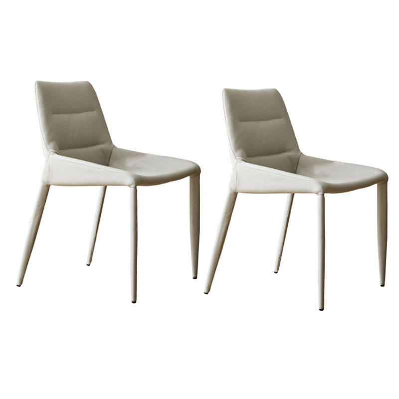 Modern Style 1/2/5/7 Pieces Dining Chairs Set Rectangle Stone Furniture in White