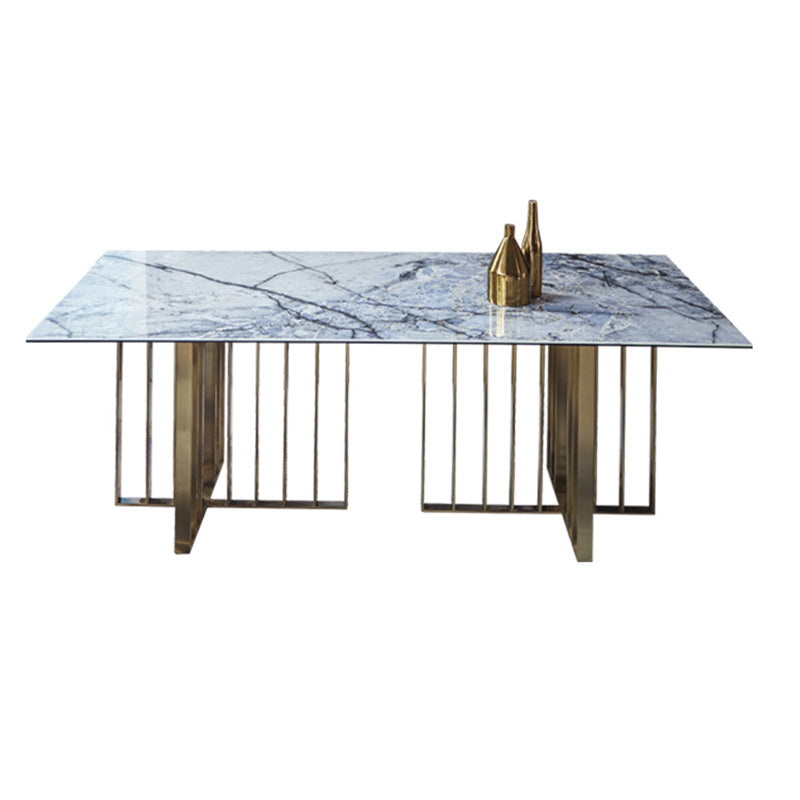 Nordic Style 1/2/5/7 Pieces Dining Chairs Set Rectangle Stone Furniture in Gray