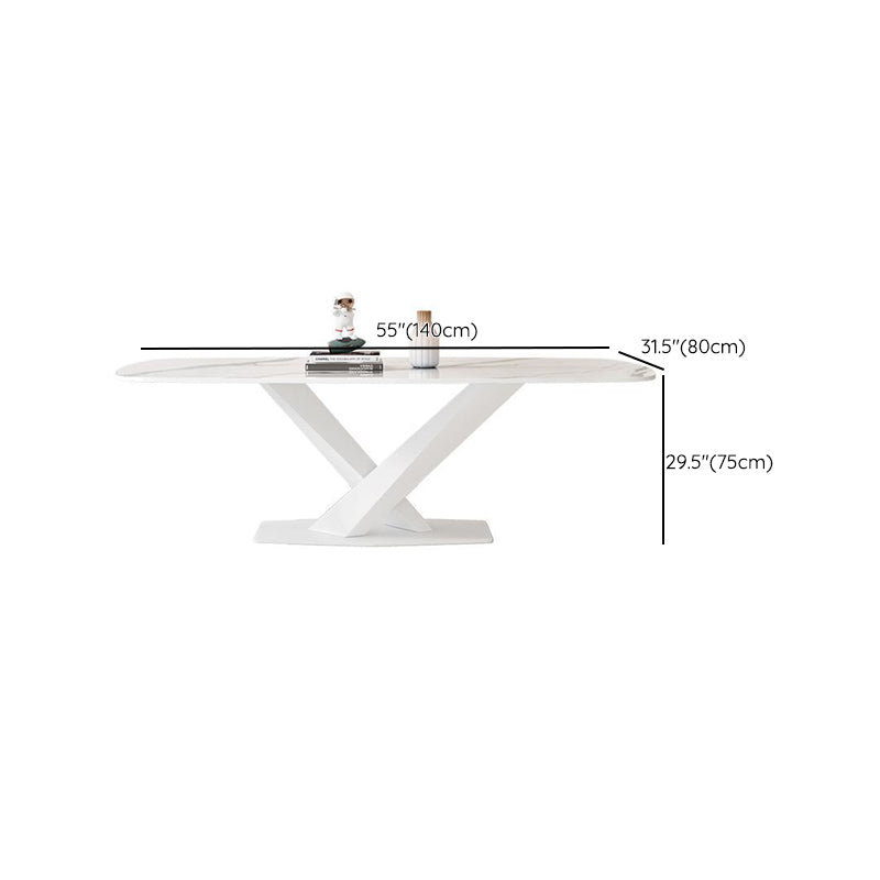 Modern 1/2/3/5 Pieces Dining Set Rectangle Stone Dining Table for Dining Room