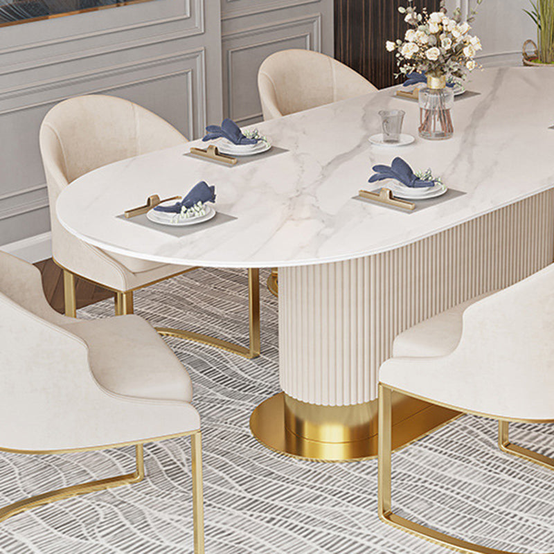 Nordic 1/4/5/7 Pieces Dining Set Stone Dining Table for Dining Room