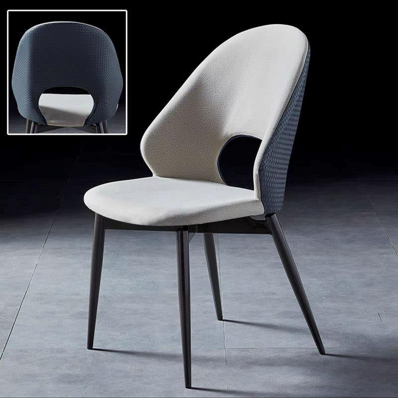 Upholstered Armless Dining Chairs Open Back Dining Side Chair