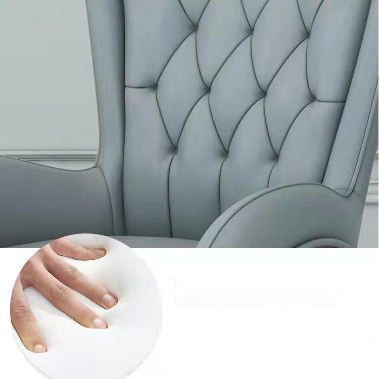 Upholstered Dining Arm Chair High Back Dining Chair with Gold Legs