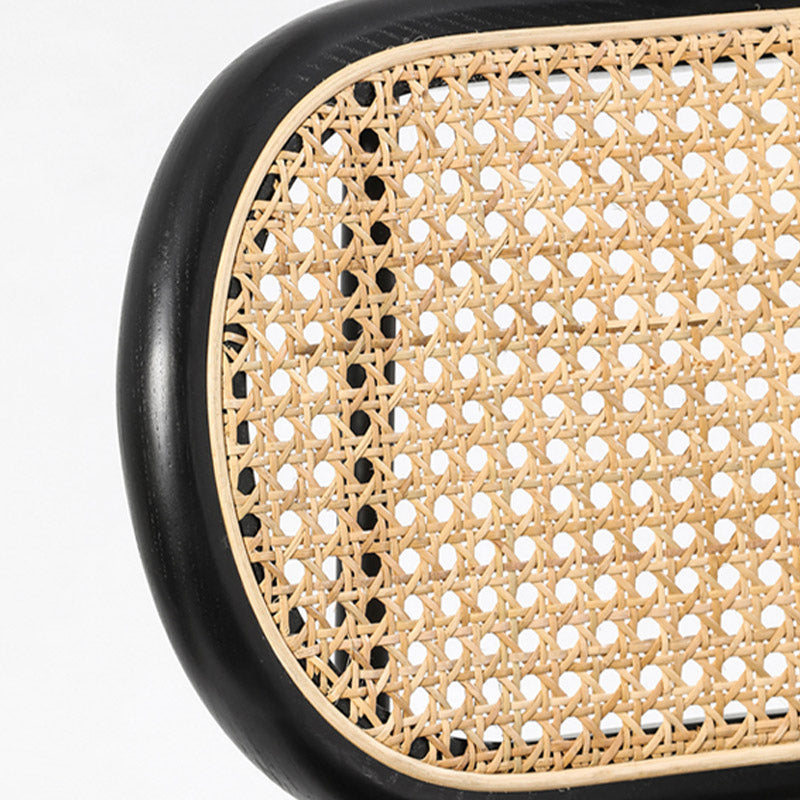 Faux Leather Side Chair Nordic Open Back Side Chair for Home