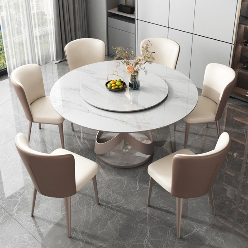 Modern Side Chair Metal Solid Back Dining Room Chair for Kitchen