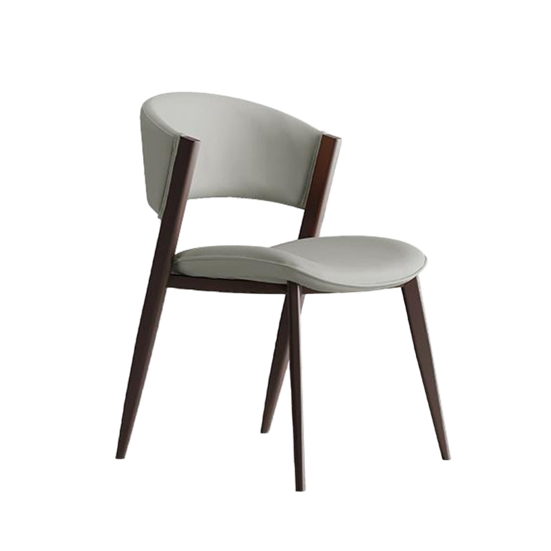 Modern Side Chair Metal Open Back Dining Room Chair for Brasserie