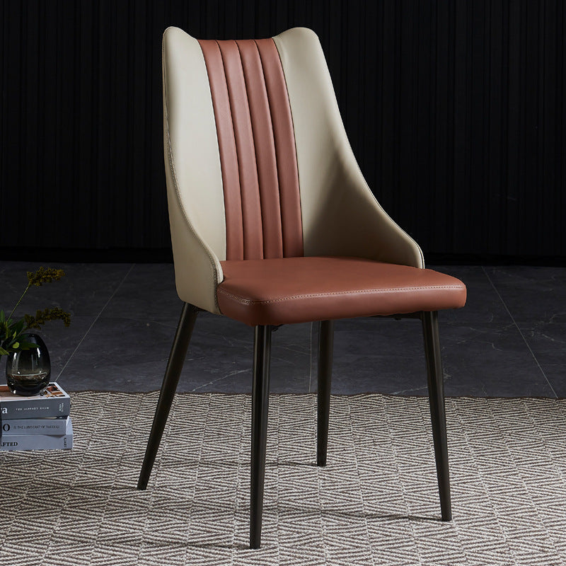 Dining Room Upholstered Chair Home Faux Leather Parsons Dining Chair