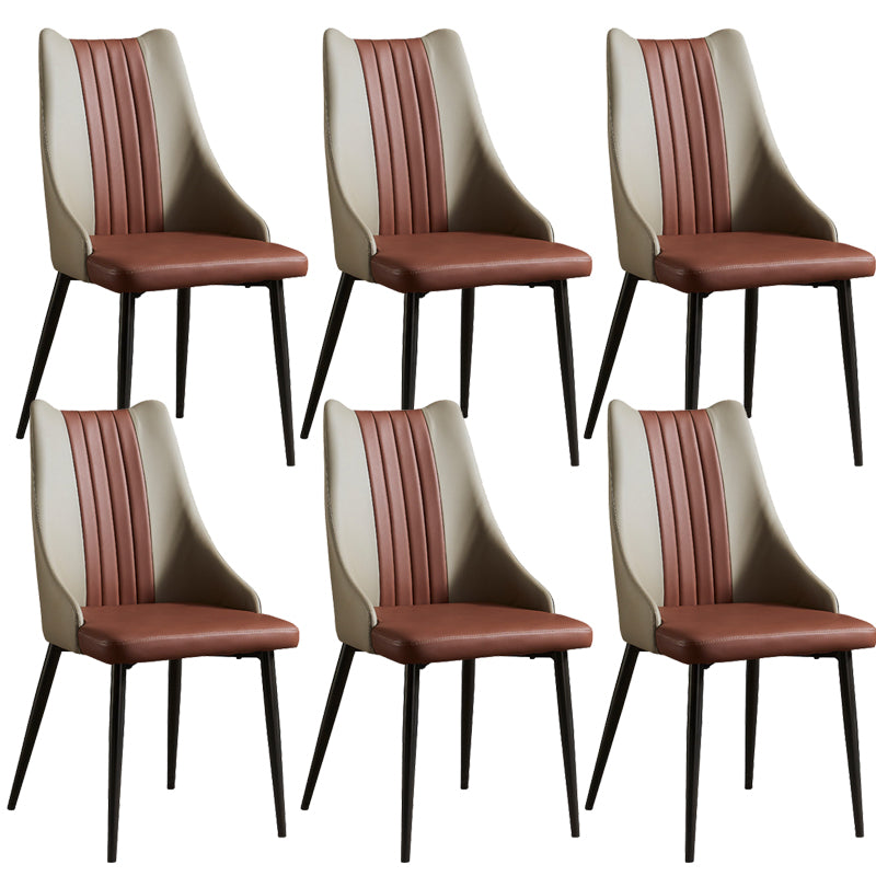 Dining Room Upholstered Chair Home Faux Leather Parsons Dining Chair