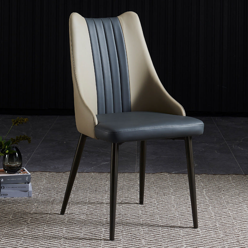 Dining Room Upholstered Chair Home Faux Leather Parsons Dining Chair