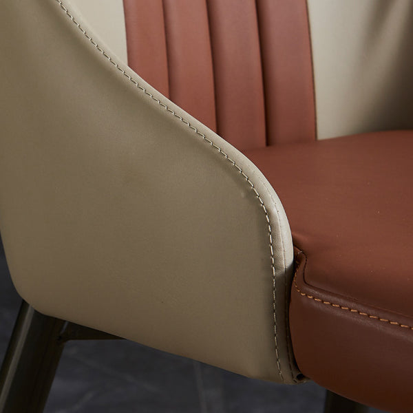 Dining Room Upholstered Chair Home Faux Leather Parsons Dining Chair