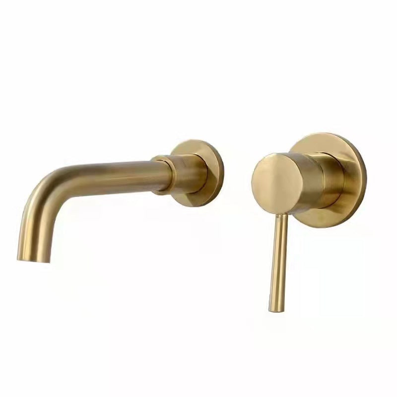 Wall Mounted Faucet Glam Style Vessel Sink Bathroom Faucet with Lever Handle