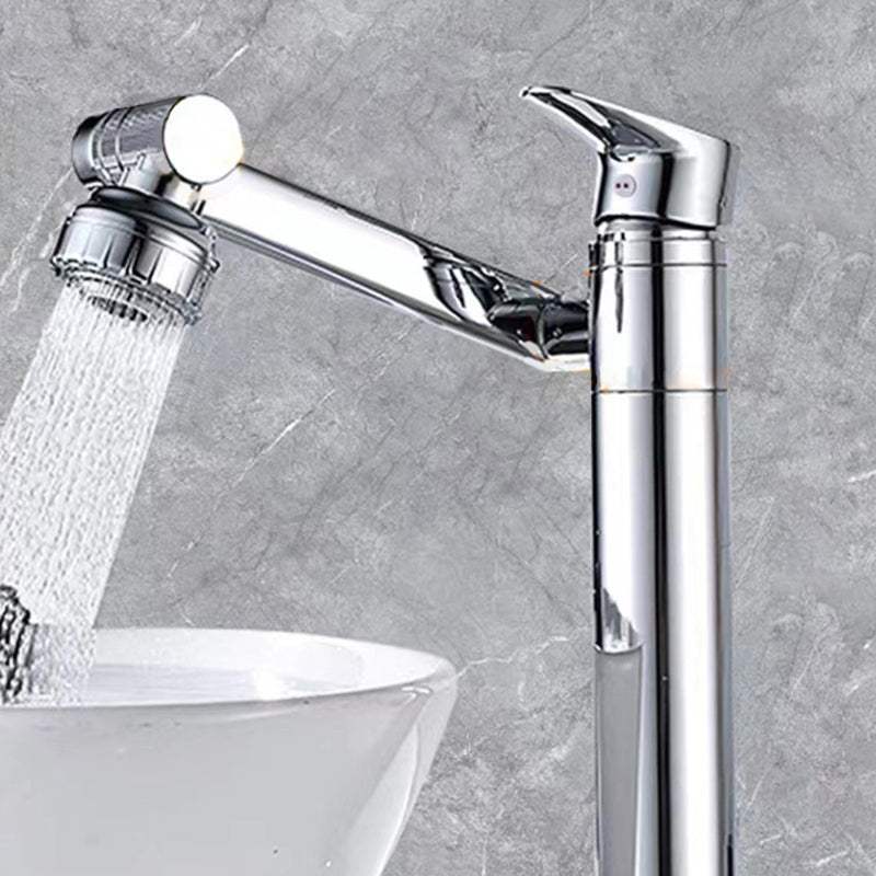 Vessel Sink Faucet Glam Style Single Lever Handle Faucet for Bathroom