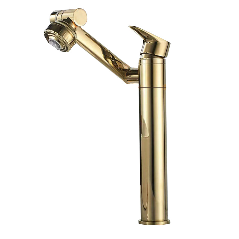 Vessel Sink Faucet Glam Style Single Lever Handle Faucet for Bathroom