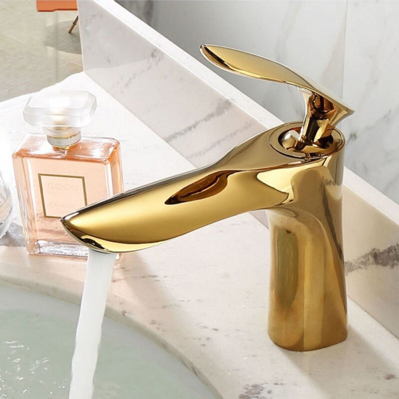 Glam Style Faucet One Lever Handle Vessel Sink Bathroom Faucet