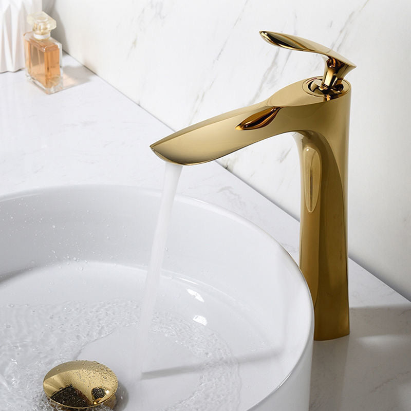 Glam Style Faucet One Lever Handle Vessel Sink Bathroom Faucet