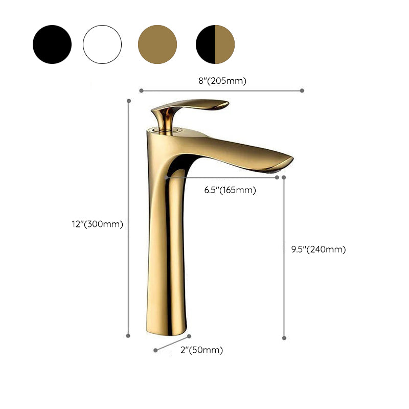 Glam Style Faucet One Lever Handle Vessel Sink Bathroom Faucet