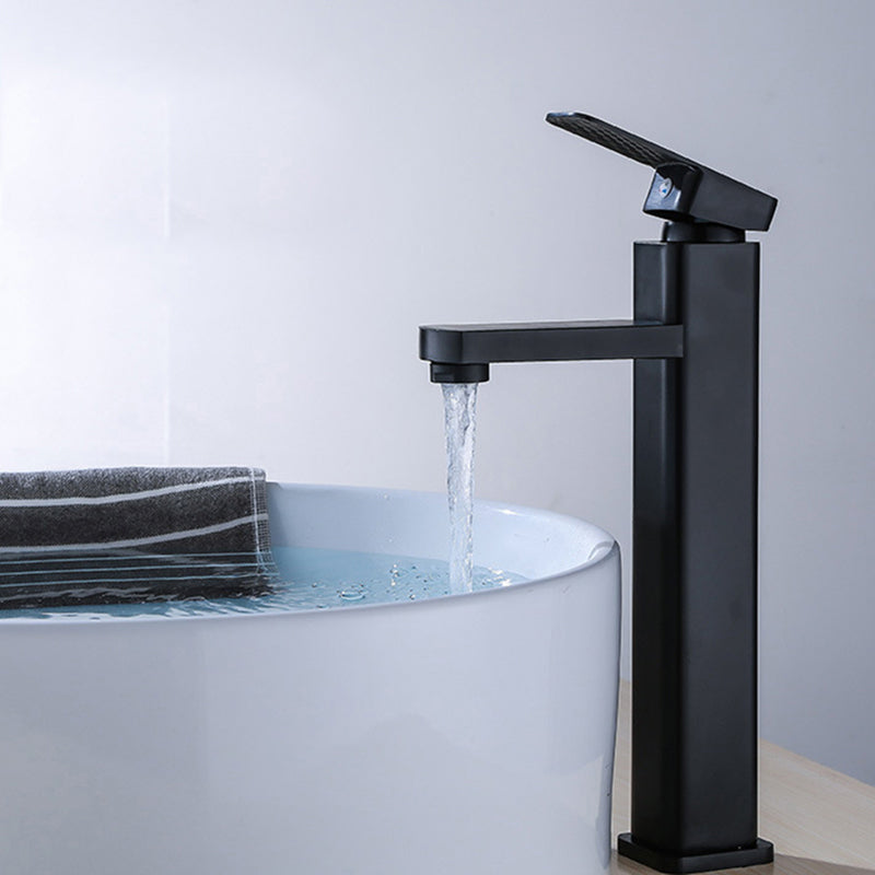 Industrial Bathroom Faucet Stainless Steel Lever Handles with Water Hose Vessel Faucet