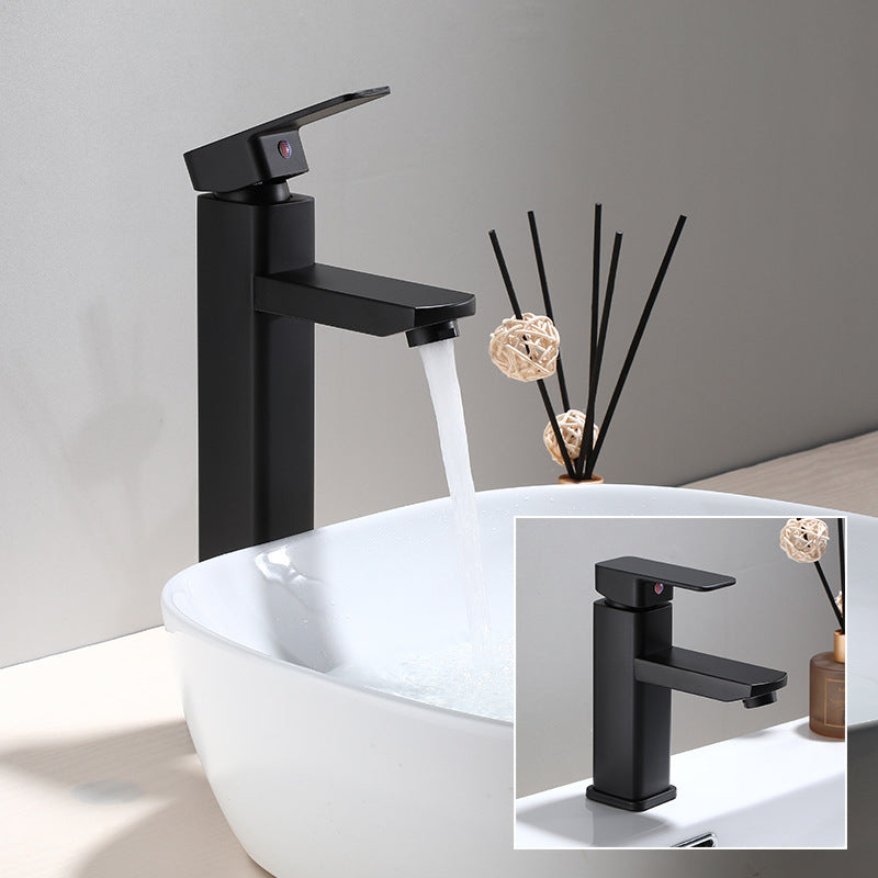 Industrial Bathroom Faucet Stainless Steel Lever Handles with Water Hose Vessel Faucet